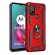 Противоударный чехол с подставкой Deexe Armor Case для Motorola Moto G10 / Moto G20 / Moto G30 - Red - изображение 2