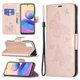 Чехол-книжка с рисунком UniCase Butterfly Pattern для Xiaomi Redmi Note 10 5G / Poco M3 Pro - Rose Gold - изображение 1