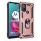 Противоударный чехол с подставкой Deexe Armor Case для Motorola Moto G10 / Moto G20 / Moto G30 - Rose Gold - изображение 2