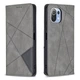 Чехол-книжка с кармашками UniCase Geometric Pattern для Xiaomi Mi 11 Lite / 11 Lite NE - Grey - изображение 2