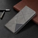 Чехол-книжка с кармашками UniCase Geometric Pattern для Xiaomi Mi 11 Lite / 11 Lite NE - Grey - изображение 5