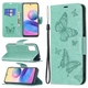 Чехол-книжка с рисунком UniCase Butterfly Pattern для Xiaomi Redmi Note 10 5G / Poco M3 Pro - Green - изображение 1