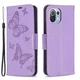 Чехол-книжка с рисунком UniCase Butterfly Pattern для Xiaomi Mi 11 Lite / 11 Lite NE - Purple - изображение 2