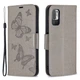 Чохол UniCase Butterfly Pattern для Xiaomi Redmi Note 10 5G / Poco M3 Pro - Grey - зображення 2