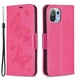 Чехол UniCase Butterfly Pattern для Xiaomi Mi 11 Lite / 11 Lite NE - Rose - изображение 2