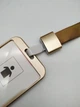 Бейджик на ленте Gold Metallic, золотистый металлический вертикальный офисный бейдж на шею, бейджик на шнурке, Chansin (31270151) - изображение 4