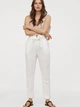 Брюки женские H&M 05-0752516-0 36 Белые (СА2000001683354) - изображение 1