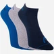 Набор мужских носков хлопковых HEAD Sneaker 3Р Unisex 761010001-001 43-46 3 пары Синий/Серый/Темно-Синий (8718824970301) - изображение 2