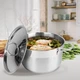 Кастрюля из нержавеющей стали с крышкой 2 л Maestro MR-3511-18 - изображение 2