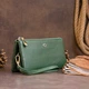 Кожаный кошелек-клатч женский ST Leather 19,2х10х2 см (acs0015948) Зеленый - изображение 6