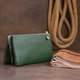 Кожаный кошелек-клатч женский ST Leather 19,2х10х2 см (acs0015948) Зеленый - изображение 7