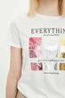 Футболка Defacto Everything is possible XL Белая (DeF Woman -3006-1) - изображение 5