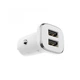 Зарядне автомобільне BOROFONE BZ12 Lasting power (2USB 2.4A) Білий - изображение 1