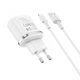 Зарядне мережеве BOROFONE BA36A High speed QC3.0 (1USB 3A 18W) Type-C Білий - изображение 1