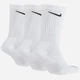 Набор мужских носков высоких хлопковых Nike U Nk Everyday Cush Crew SX7664-100 42-46 (L) 3 пары Белый (888407233883) - изображение 2