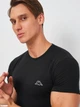 Футболка нательная мужская больших размеров хлопковая Kappa K1304 2XL Черная (8052394813744) - изображение 4