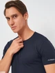 Футболка нательная мужская хлопковая Kappa K1305 XL Темно-синяя (8052394816219) - изображение 4