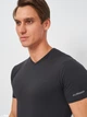 Футболка нательная мужская хлопковая Kappa K1311 L Антрацит (8052394814109) - изображение 4