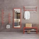 Настенная вешалка Fenster NVD-02 Красная 32x100x25 - изображение 3