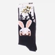 Носки мужские хлопковые Disney Lapins Cretins 93153261-5 43-46 Черные (3349610010939) - изображение 2
