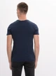 Футболка хлопковая длинная мужская Tommy Hilfiger 9174.3 S Синяя - изображение 2