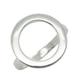 Срібна каблучка "Гладке коло" 18 - зображення 3