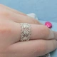 Срібна каблучка "Ажур" 17,5 - зображення 3