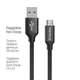 Дата кабель USB 2.0 AM to Micro 5P 2.0m black ColorWay (CW-CBUM009-BK) - изображение 3
