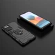 Комбинированный противоударный чехол с кольцом Armor для Xiaomi Redmi Note 10 Pro Black - зображення 2