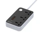 Фільтр живлення ColorWay CW-CHU34PDB 3 розетки, 4 USB (Type-C PD20W + 3USB QC3.0), 2 м, чорний - зображення 1