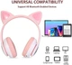 Беспроводные детские блютуз наушники с MicroSD и FM-Радио STN-28 Bluetooth со светящимися кошачьими ушками (Розовые) - изображение 8