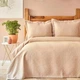 Покрывало с наволочкой Karaca Home - Back To Basic pudra 160*240 полуторный - изображение 1