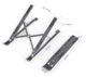 Подставка складная металлическая для ноутбуков и планшетов STR Aluminum Laptop Stand X7, до 15.6 дюймов, серая - изображение 4