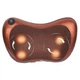 Масажна Подушка MASSAGE PILLOW QY-8028-2 (по 2 ролика) з інфрачервоним підігрівом для шиї і спини універсальна Коричневий (813415) - зображення 2
