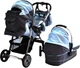 Універсальна коляска 2 в 1 NeoBaby NB703 Синьо-блакитна - зображення 2