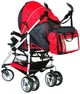 Універсальна коляска 2 в 1 NeoBaby NB702 Червоно-чорна - зображення 4