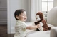 Інтерактивна іграшка Baby GUND Animated Clappy The Monkey Мавпочка яка плескає анг.мова (6052184) - зображення 7