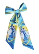 Краватка Твилли авторський MyScarf one size блакитний з принтом дівчина - зображення 4