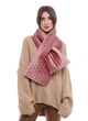 Шарф "Нью-Йорк" бархатный стёганный MyScarf теплый one size розовый - изображение 1