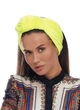 Тюрбан MyScarf теплий one size лимонний оксамитовий з вузлом - зображення 1