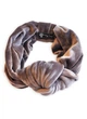 Тюрбан MyScarf теплый one size мокко бархатный с узлом - изображение 3