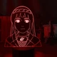 Настольный светильник-ночник Хината Хьюга Наруто - Naruto 16 цветов 3D USB (13136) - изображение 5