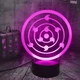 Настільний світильник-нічник Шаринган Цукуемі Наруто - Naruto 16 кольорів 3D USB (13137) - зображення 3