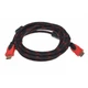 Кабель усиленный в обмотке UKC HDMI - HDMI 3 м Черный (45005) - изображение 1
