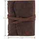 Кожаный Блокнот записная книга B6 с фирменной ручкой Comfy Strap ручной работы из кожи Crazy Horse Светло-коричневый - изображение 7