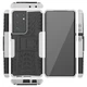 Чехол Fiji Protect для Samsung Galaxy S21 Ultra (G998) противоударный бампер с подставкой белый - изображение 3