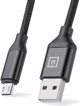 Кабель Real-El Premium USB A - Micro USB Fabric 2 м Black (EL123500048) - зображення 5