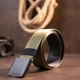 Мужской ремень Vintage 115 см Зеленый (leather-20537) - изображение 5