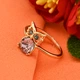 Кольцо Xuping с кристаллами Swarovski 83223 ширина 13 мм цвет розовый позолота 18К - изображение 2