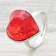 Кольцо Xuping с кристаллами Swarovski 11897 красный позолота Белое Золото16-18 - изображение 2